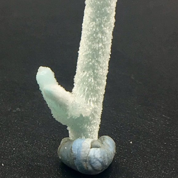 small Natural unique Pure Sky Blue Aragonite Rough Crystal Mineral Specimen - Picture 3 of 9